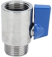 Kuuleyn 5/8 Stainless Valve, Beer Valve, 5/8 Inch Bsp Pn63 Mini Ball Valve Stainless Steel 304 Mi...