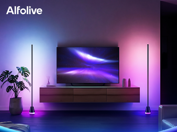 rgb corner floor lamp