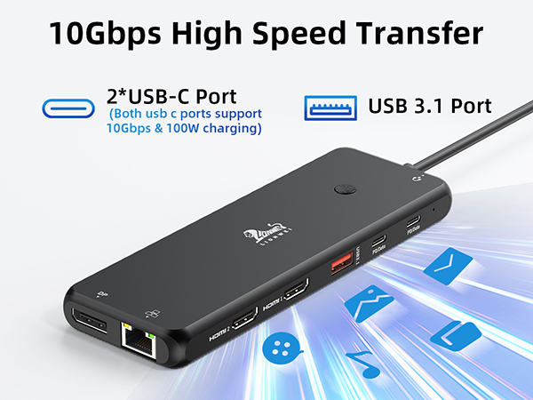 10Gbs Laptop Docking Station