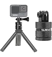SUREWO Aluminum 1/4 inch 20 Camera Mount, 360 Degree Rotation Tripod Adapter Fits GoPro Hero 11/1...