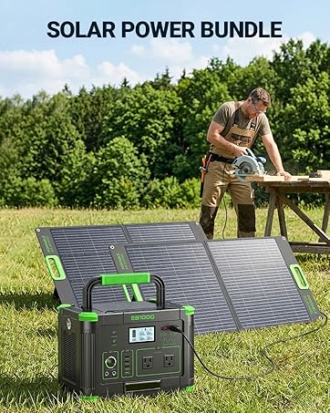 Portable Power Staion Solar Panel Included