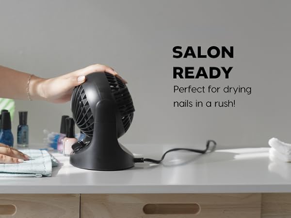 WOOZOO desk fan, mini table fan, portable, back to school, dorm, college, bedroom