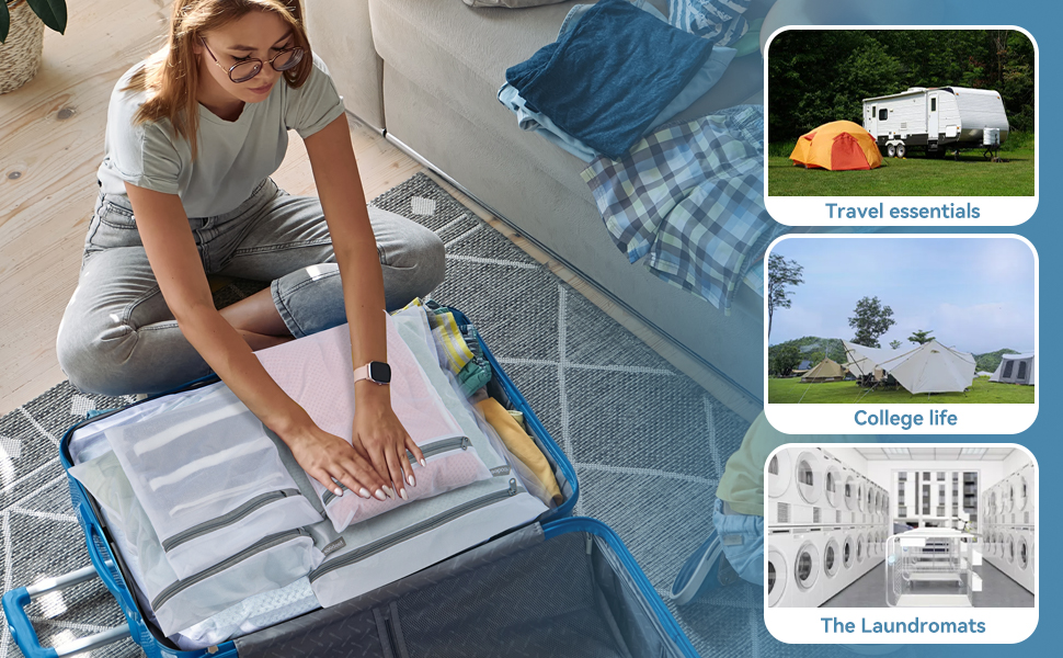 Travel Clothing Storage Bags for Cruise, Camping, College
