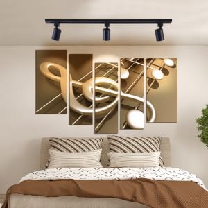 mirrea 6 Pack LED Track Lighting Heads Compatible with Single Circuit H Type Track Lighting Rail