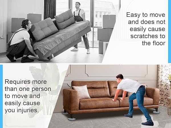 Furniture Sliders for Carpet &amp; Hard Floors