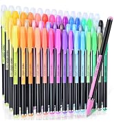DUULEMANG 60 Colors Gel Pens Gel Pen Set for Adult Coloring, Metallic Glitter Pens &amp; Gel Ink Pens...