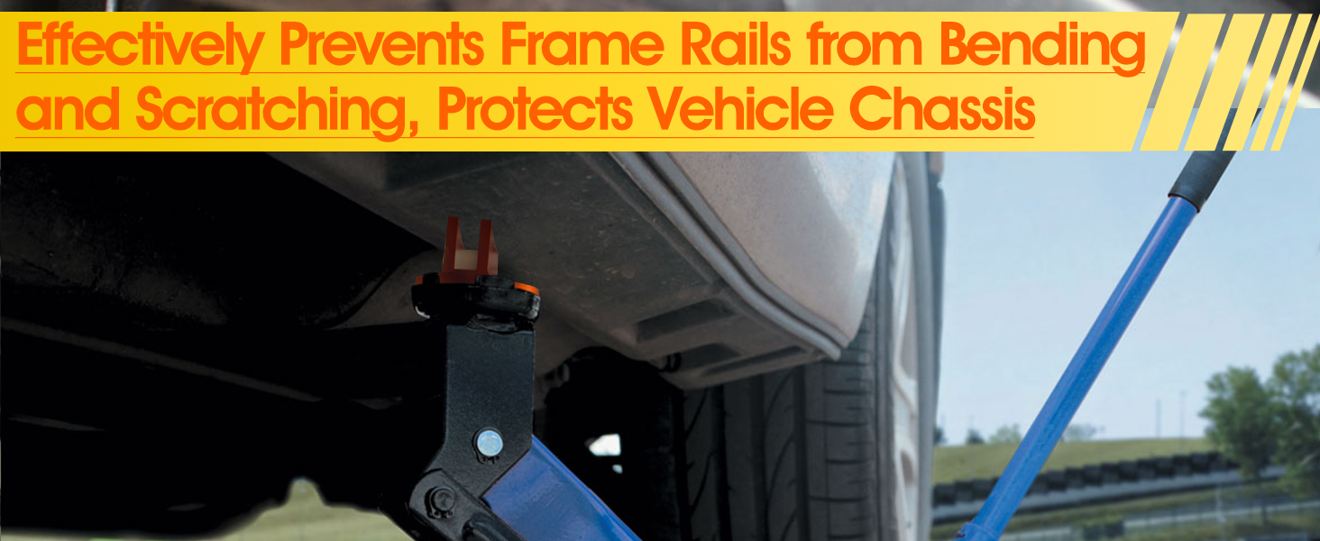 frame rail jack pinch weld adapter universal magnetic frame rail protector car jack adapter