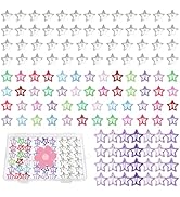 128 pcs Star Hair Clips Cute Hair Clips for Girls Y2k Colorful Cute Barrettes for Women Girls Purple