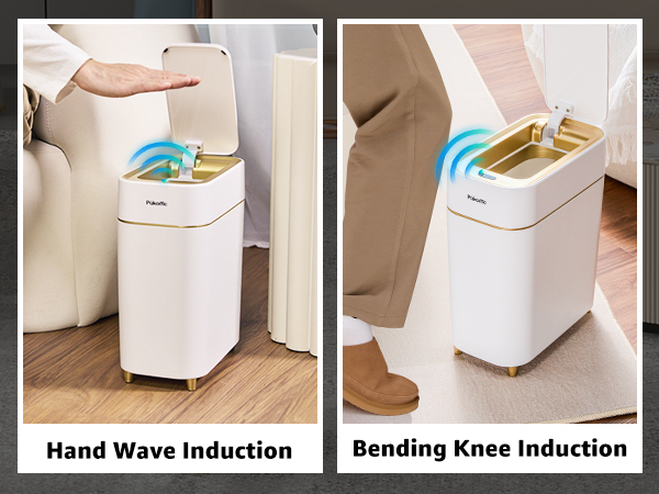 Sensor Trash Can with Touchless Lid