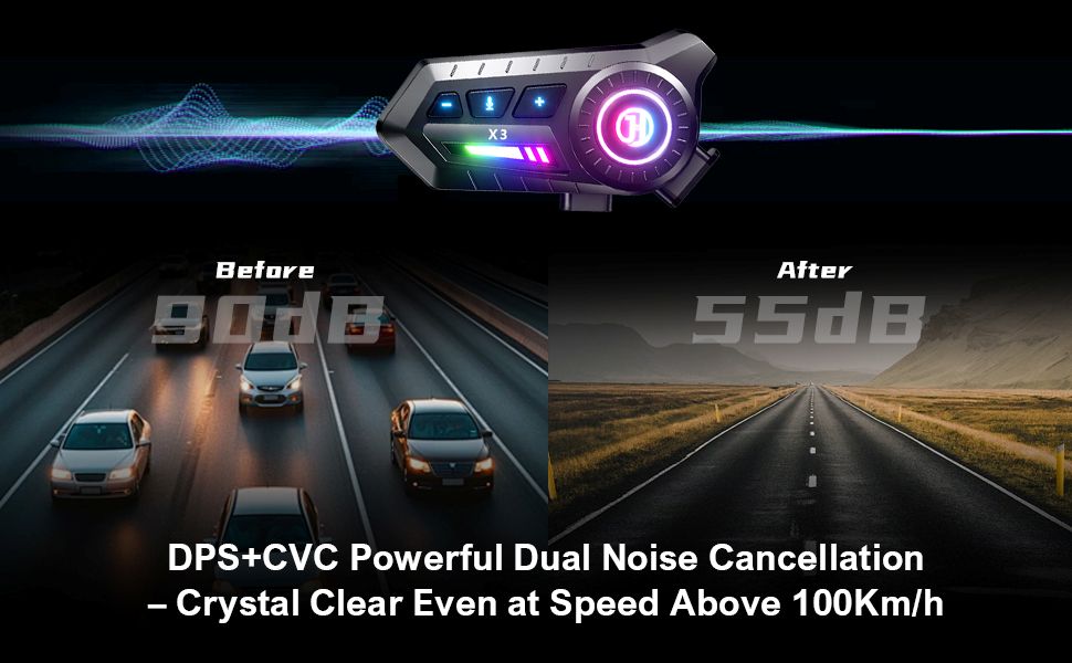 DSP+CVC Powerful Dual Noise Cancellation