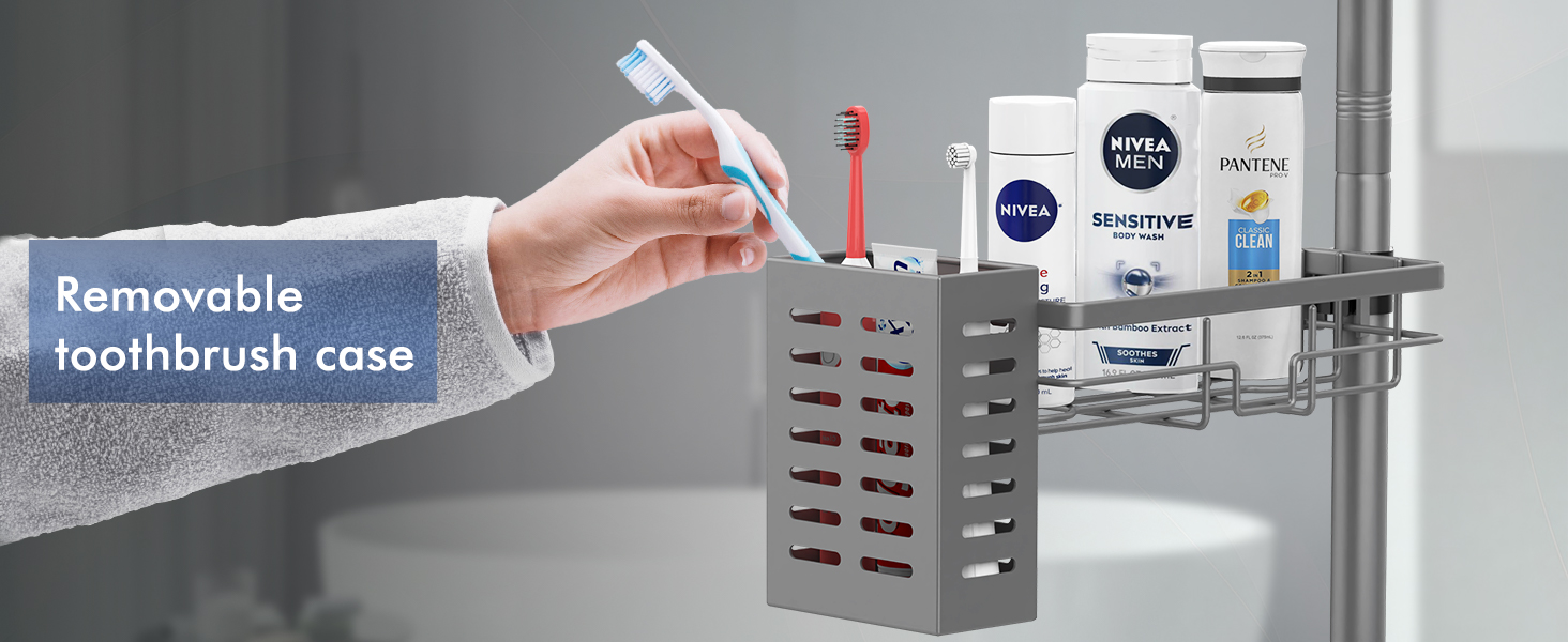 shower caddy tension pole