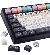 Tsungup MOA Keycaps,126 Keys PBT Cute Dessert Cheese Muffin Ice Custom Keycaps,Dye-Sub Key Caps K...