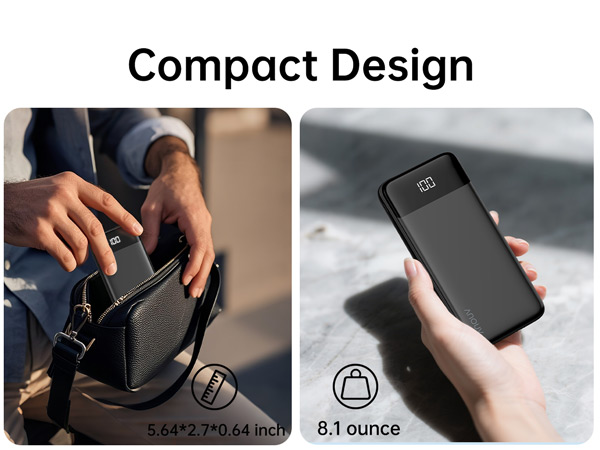 portable charger with built in cable