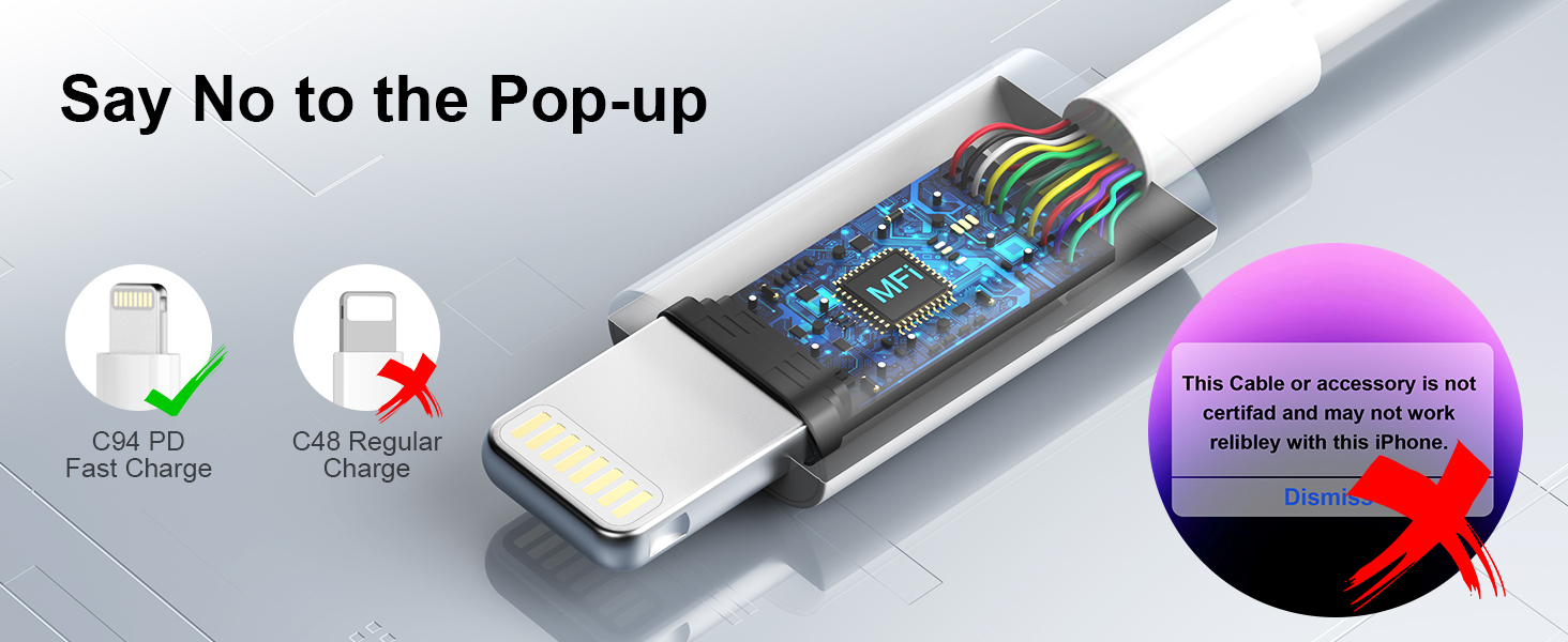 20W USB C iPhone charger fast charging block for iPhone 14 13 12 11 pro max 10ft cable