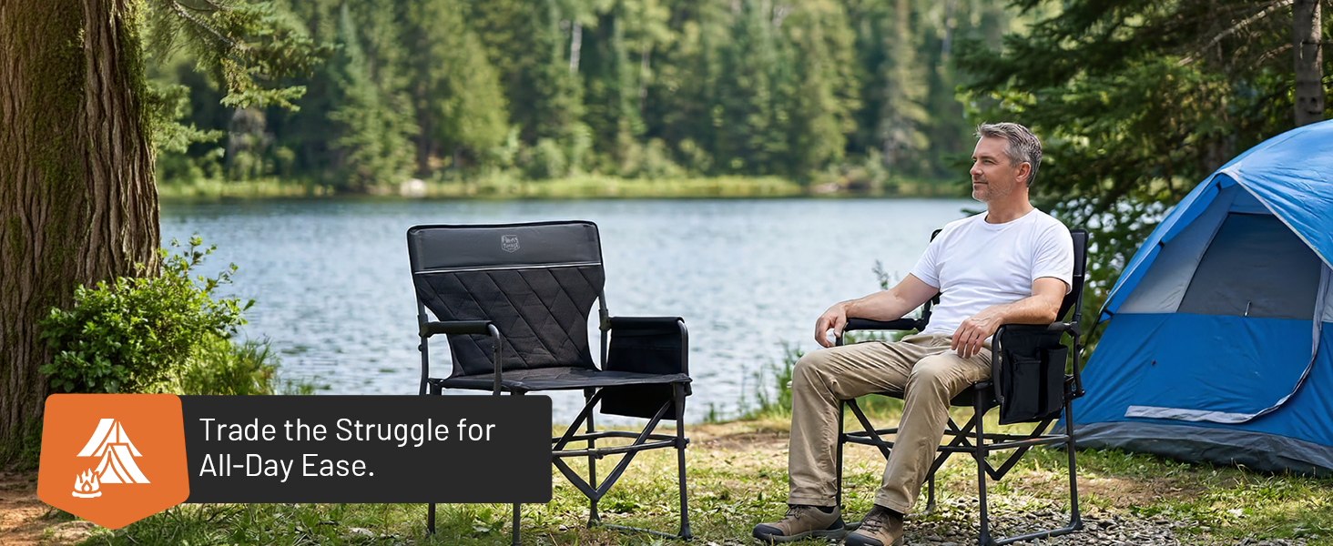 camping chairs for adults, RV accessories, campfire, sturdy.