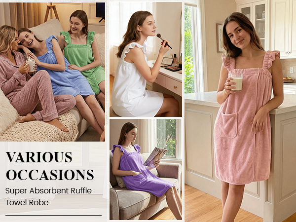 towel wrap for women with straps