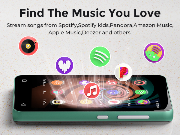 mp3 player bluetooth with spotify for kids