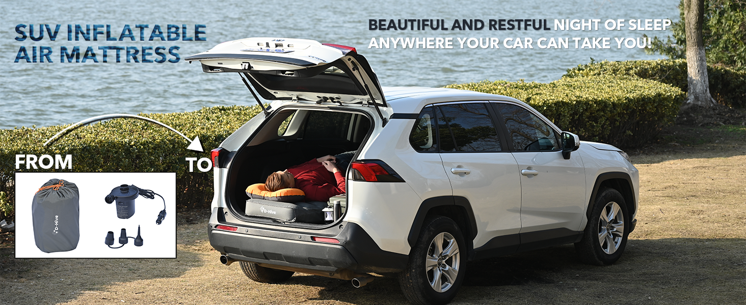 SUV air mattress for camping inflatable durable