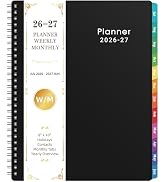 Planner 2026-2027 - 8'' x 10'', JUL 2026 to JUN 2027, 2026-2027 Calendar, Weekly and Monthly, wit...