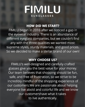 FIMILU SUNGLASSES for Womens Polarized Protect Your Eyes and Enjoy Life Trendy Sunglasses