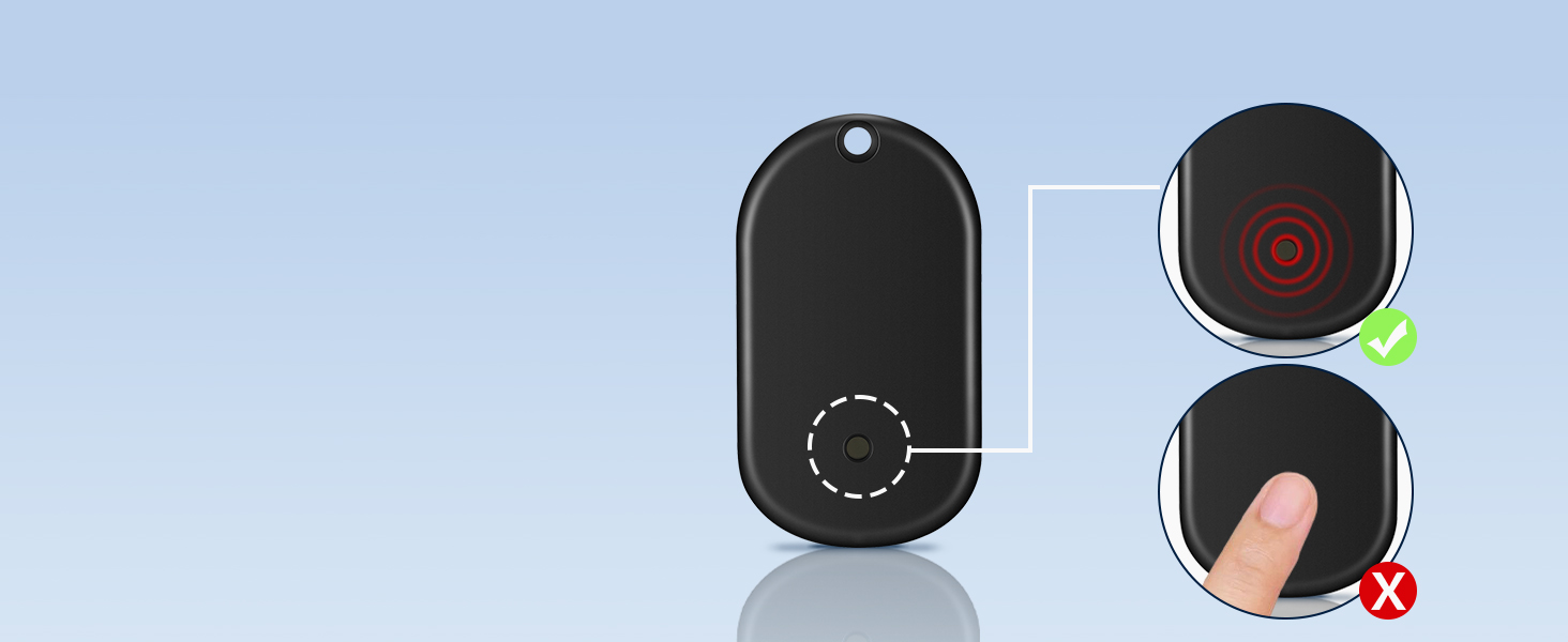 Esky Ultra Slim Key Finder, TV Remote Finders Locator with 80dB Sound 6 Receivers Wallet Trackers