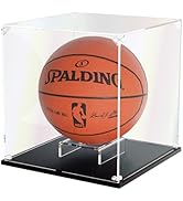 KOLIPI Basketball Display Case, Clear Acrylic Display Case for Full Size Basketball, Basketball D...