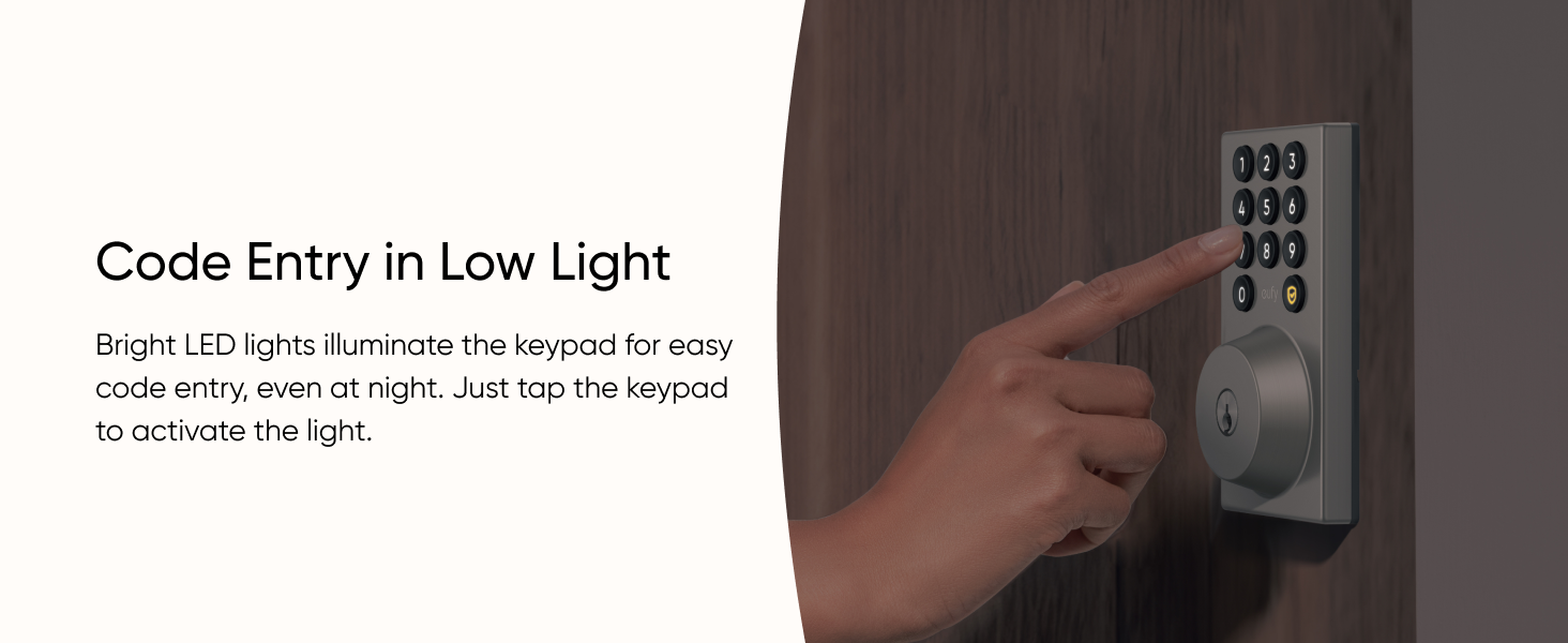 T85D0121 Code Entry in Low Light