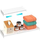 Redrubbit Adhesive Expandable Closet Shelf Organizers, No Drilling Heavy-Duty Metal Divider Separ...