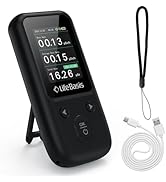LifeBasis Nuclear Radiation Detector Geiger Counter, Rechargeable Radiation Dosimeter with TFT Di...