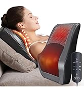 Back and Neck Massager with Heat - 3D Kneading Massage Pillow for Neck, Shoulder, Leg Pain Relief...
