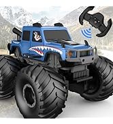 Monster Truck Toys, Waterproof 360°Rotate 4x4 RC Truck, Amphibious Remote Control Monster Tr...