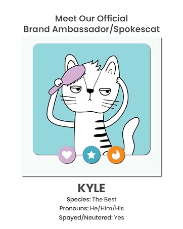 Meet our offical brand ambassador/spokescat, Kyle.