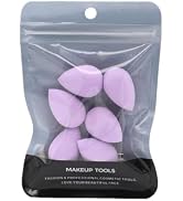 6Pcs Purple Mini Makeup Sponge Small Beauty Sponge Blender Set for Foundation, Powder, Concealer ...