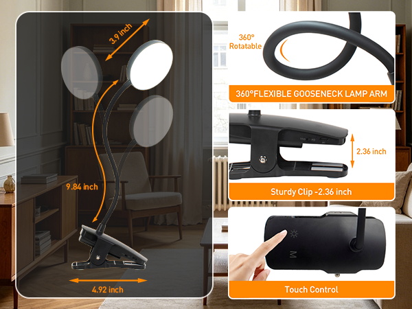 clip on desk lamp