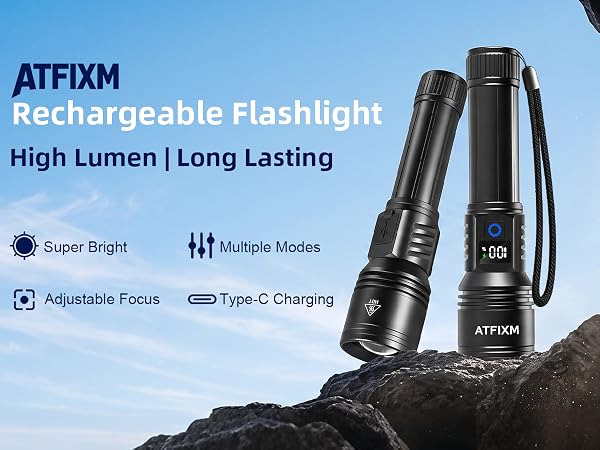 Rechargeable Flashlights High Lumens-1