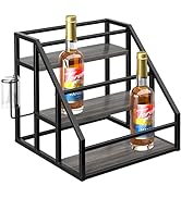 Coffee Syrup Rack Organizer, Spice Racks, Syrup Bottle Holder Stand for Coffee Bar, 3-Tier 12 Bot...