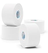 OK TAPE 4 Rolls White Athletic Tape, Sports Tape, Very Strong Easy Tear Wrist Ankle Tape, No Stic...