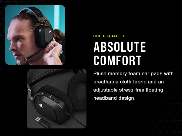 comfortable gaming headset, comfortable headset, USB headset