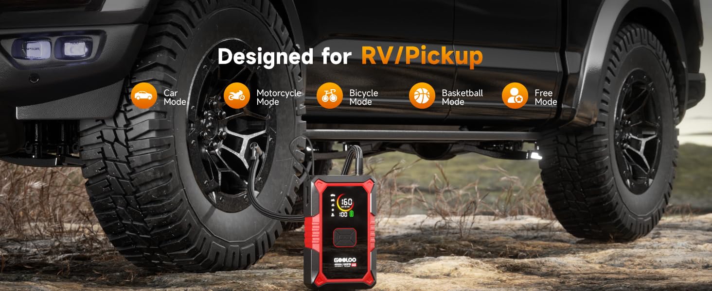 heavy duty tire inflator portable air compressor