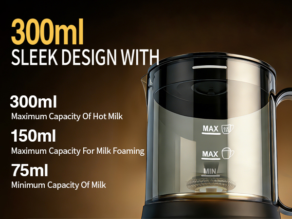 large capacity milk frother