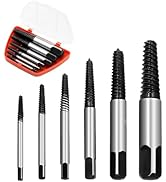 Greywolf 6 pcs screw extractor set, made of 35# Cr-Mo, bolt extractor, spiral groove bolt remover...
