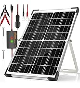 SOLPERK 15W Solar-Battery-Charger-Maintainer-12V Waterproof Solar Panel Trickle Charger for for C...