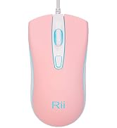 Rii Wired Mouse, USB Computer Mouse,RGB Optical Office Mice for PC,Computer,Laptop,Desktop,Window...