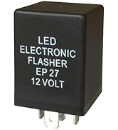 MOXRUQ EP27 LED Flasher Relay - 5-Pin 12V Electronic Turn Signal Blinker for Ford, Dodge,Chevrole...