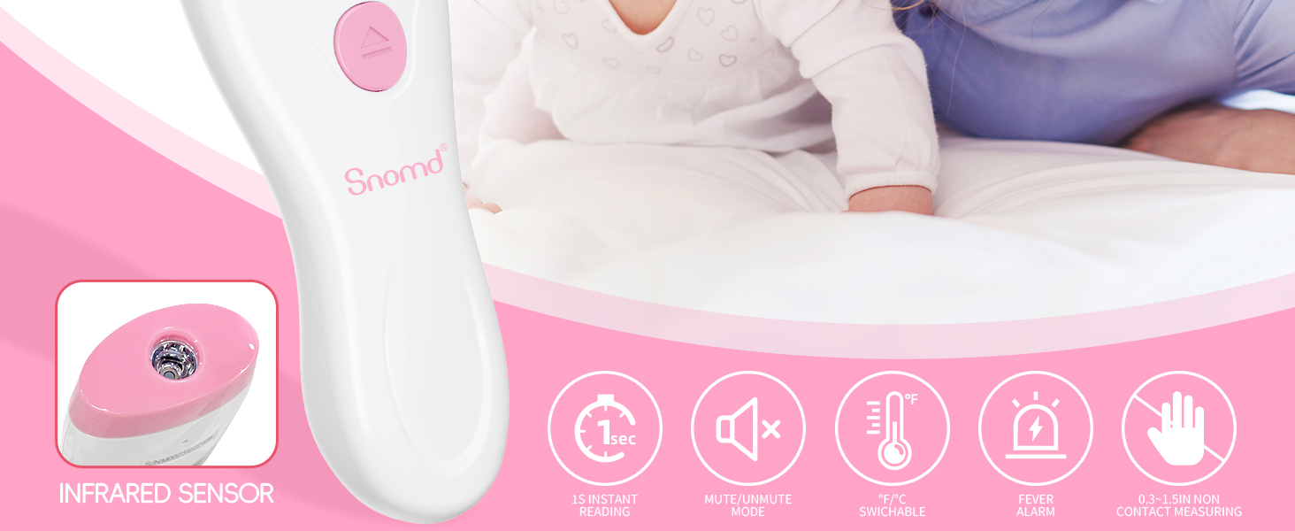 Digital 2-in-1 Infrared Thermometer for Adults