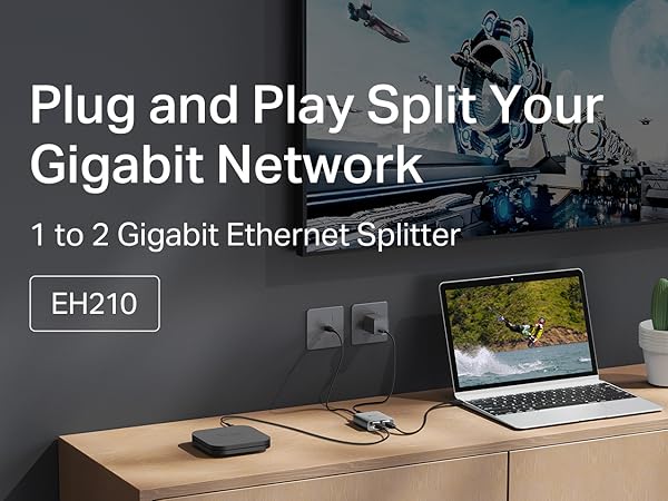 Plug and Play. Split Your Gigabit Network.