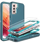 for Galaxy S21 Case, S21 Case with Self Healing Flexible TPU Screen Protector [2 Pack], HONG-AMY ...