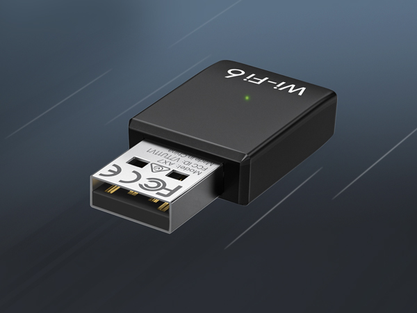 WiFi 6 USB Adapter with USB 2.0 Port Ensures Stable Connection Also Works with USB 3.0
