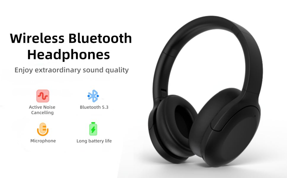 Wireless BluetoothHeadphones Enjoy extraordinary sound quality
