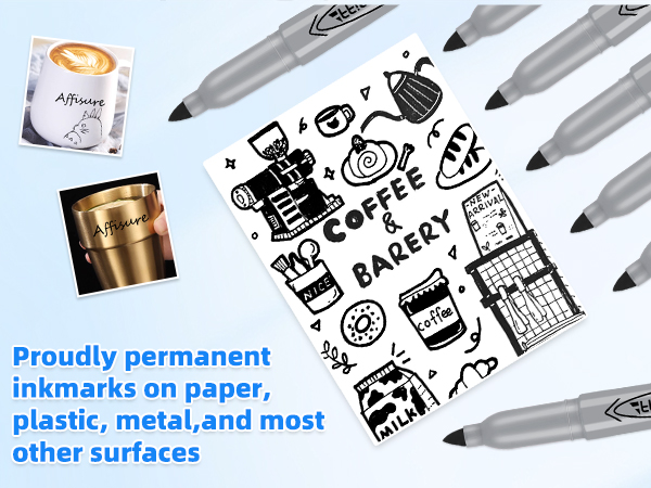 fine tip black permanent marker
